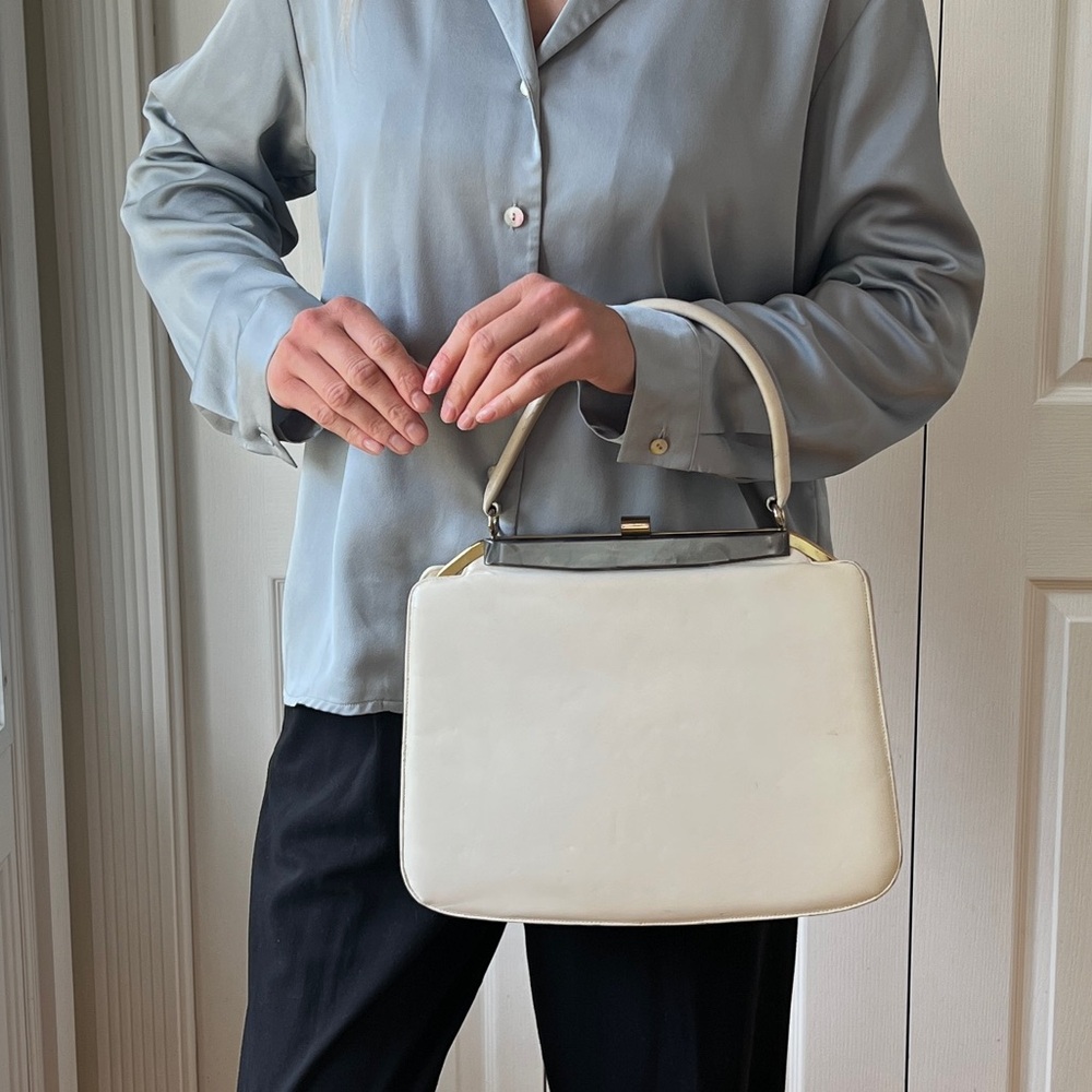 1950/1960’s Elegant Cream Handbag